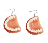 LIFKOME 1 Paire boucles d'oreilles pendantes boucle d'oreille boucles d'oreilles drôles boucles d'oreilles dents pour femmes boucles d'oreilles en pente résine