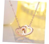 LIFKOME 1 Pièce collier en sterling s925 cœur collier pendentif coeur d'amour Jollier J pour femmes nom délicat chaîne de cou en sterling bijoux de cou pour femmes Golden