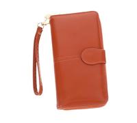 LIFKOME 1 Pièce Portefeuille Long Femme poeles Strap Special looping Mariage Portefeuille de Cartes d'identité Portefeuille Femmes à Main Porte Monnaie Femme Titulaire Brown