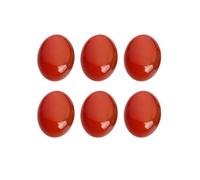 LIFKOME 10 Cabochons Ovales en Agate Rouge 13x18mm Base Plate pour Décoration Bijoux DIY et Surface Bague, Lot de 10 Pièces Délicates et Attractives