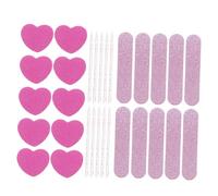 LIFKOME 10 ensembles Kit Manucure avec Tampons Ponceurs Éponge Blocs Polissoirs Durables et Outils Professionnels pour Ongles Naturels et Gel Portable pour Usage Maison et Salon