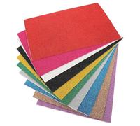 LIFKOME 10 feuilles Mousse Autocollante Pailletée EVA Matériaux DIY Décoratifs pour Loisirs Créatifs et Couture Feuilles de Mousse Polyvalentes pour Projets Artisanaux Couleur Aléatoire