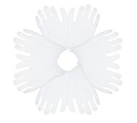 LIFKOME 10 paires Coton Blancs de Protection Main Confortables Adaptés pour Travail Inspection de Bijoux et Usage Industriel Unique Homme et Femme