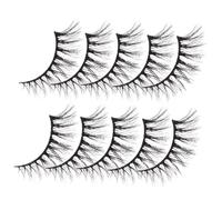 LIFKOME 10 paires Faux Cils Cat-eye Effet Volume Intense Bandes Souples et Réutilisables Extensions Cils Naturels pour Yeux Plus Éclatants