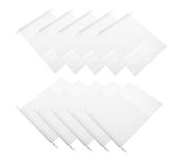 LIFKOME 10 Pièces à poussière Non tissé Vide polochon Pochette Rangement Pochette de Rangement Sacs à Chaussures à Cordon de Rangement pour Chaussures Tissu Non tissé Blanche