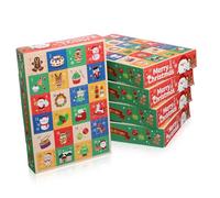 LIFKOME 10 pièces Boîte à Bonbons de Noël Compartiments Calendrier de Compte DIY pour Fête de Noël Boîtes de Festifs