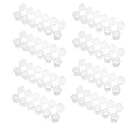 LIFKOME 10 Pièces Boîtes de Rangement Transparentes pour Peinture avec Couvercles Organisateur Compact et Étanche pour Pigments et Pâtes pour Écoles Ateliers et Festivals Art