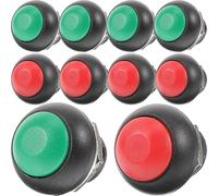 LIFKOME 10 pièces Bouton Sonnette Porte Étanche Auto Réinitialisation Kit Commutateur Remplacement Facile pour Carillon Maison