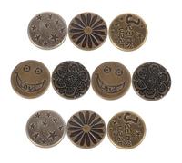 LIFKOME 10 pièces Boutons Jeans Amovibles Métal Réglables et Détachables Accessoires DIY pour Couture Pantalon Rallonge Bouton Pratique