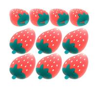 LIFKOME 10 Pièces Capuchons de Crayon Fraise en Silicone, Mini | Embouts Souples pour Crayons et Crayons de Couleur, Design Cartoon Kawaii, pour Artistes, Ados et Examens