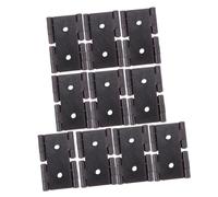 LIFKOME 10 pièces Charnières Fer Rétro Charnières Pliantes Doubles pour Portes Battantes Adaptées Aux Portes Armoires Cuisines et Extérieurs Installation Simple et Stabilité Renforcée