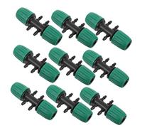 LIFKOME 10 pièces Connecteur Rapide pour Tuyau à PE Adaptateur Six Voies Variable Raccord Fileté Fin pour Irrigation Goutte à Goutte Jardin et Arrosage