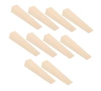 LIFKOME 10 Pièces Door Hardware Wooden Wedges Non Slip Triangle Blocks For Door Bottom Security Stopper Home Office Dorm Wall Protection