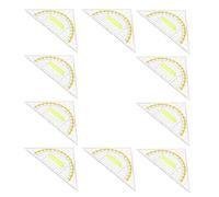 LIFKOME 10 Pièces Équerre Triangulaire en Plastique Règle Multifonction