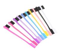 LIFKOME 10 pièces Kit Pinceaux Maquillages Teint Brosse Sourcils Multifonction Double Usage pour Modelage et Nettoyage Sourcils Portable Léger pour Femmes et Hommes