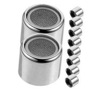 LIFKOME 10 pièces Lot de Aérateurs Robinet Plastique Filet Fin avec Filtre Nid Abeille pour Évier Cuisine et Salle de Bain Économiseur Eau et Éclaboussures Remplacement et Facile à