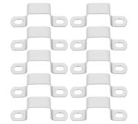 LIFKOME 10 pièces Lot de Colliers de Serrage Carrés Inox Durables Support U pour Fixation Tube et Montage Facile Anti-déformation pour Garde-corps et Tuyauterie