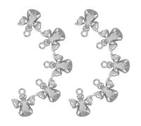 LIFKOME 10 Pièces Lot de Pendentifs Miniatures Acier Inoxydable pour Création de Bijoux Breloques Ange Décoratives pour Bracelets Porte-clés et Boucles Oreilles Accessoires Durables et