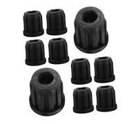 LIFKOME 10 pièces Manchon Tige Roulette Petit Insert Plastique Robuste pour Roulettes Meubles Lot Résistant à Usure Adapté pour Chaises de Bureau et Fauteuils Pivotants