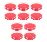 LIFKOME 10 pièces Plaques de Gélose Au Sang Milieu de Culture Bactérienne pour Laboratoire Médical et Industriel Milieu de Croissance Précis et Stable pour Test Hémolyse