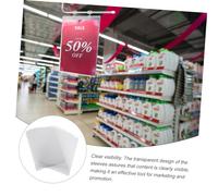 LIFKOME 10 pièces Transparent Protective Sleeves Paper Protectors For Documents And Menus Replacement Abs Material For Shopping Mall Displays