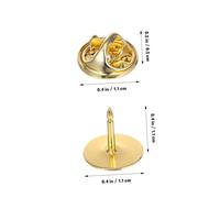 LIFKOME 100 paires Fermoirs Métalliques pour Pins avec Aiguilles Verrouillage Sécurisé pour Broches et Loisirs Créatifs Dos Épingle Robuste pour Bijoux et Artisanat