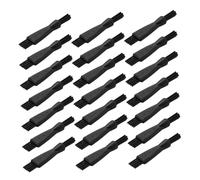 LIFKOME 100 pièces Brosses de Nettoyage pour Rasoir Pinceaux Miniatures à Double Tête Nylon Doux Brosses Précises Plastique pour Kits de Toilettage Bijoux et Espaces Étroits