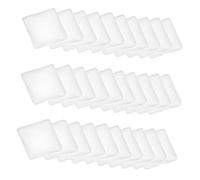 LIFKOME 100 pièces Cabochons Verre Carré Transparents pour Bricolage Bijoux Décoration DIY Patch Pierres Précieuses Cristal Personnalisé