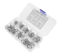 LIFKOME 100 pièces Clips à Ressort Colliers de Serrage Tuyau Durite Essence Acier Manganèse Résistants et Flexibles pour Automobile et
