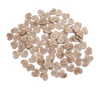 LIFKOME 100 Pièces Confettis Cœur en Bois Marron Rustique et Table | Décoration de Réception, Motif Amour Gravé, Style Élégant Intemporel, pour Chaises et Rubans
