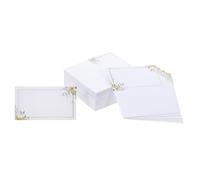LIFKOME 100 Pièces Floral Wedding Place Setting Cards Foldable Tent Table Name Cards For Shower Birthday Reception And Banquet Seating Arrangement