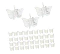LIFKOME 100 pièces Lot de Mini Pinces à Cheveux Transparentes Mermaid Iridescentes pour Filles et Femmes Clips Légers et Durables pour Coiffures Élégantes Au Quotidien