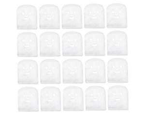 LIFKOME 100 pièces Masques Visage Tissu Pré-découpée Forme Grimace pour Soins Spa Exfoliation et Purification Peaux Lisses et Hydratées