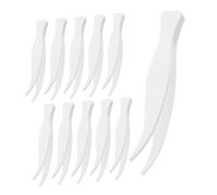 LIFKOME 100 Pièces Mini Pinces Plastique Courbées pour Application Masques Faciaux Accessoires Soins Peau Pince à Épiler Professionnelle pour Sourcils Extensions Cils et Nail Art