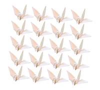 LIFKOME 100 Pièces Origami Paper Cranes Handmade Decorations For Wedding Party Outdoor Use Premade Paper Cranes For Shower Favors