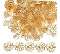 LIFKOME 1000 pièces Perles Espacers Fer Fleur Vintage Caps Creux pour Bijoux DIY Bracelets Colliers Parures