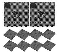 LIFKOME 10pcs Plaques de Filtre pour Aquarium en PVC Noir, Installation à Emboîtement, Combinaison Modulaire, pour Élevage de Poissons Marins et Gros Poissons