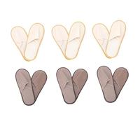 LIFKOME 12 Paires Lot Pantoufles Intérieures Larges pour Hôtel et Maison Confortables et Légères Chaussures Invité Pratiques Café et Usage Unique