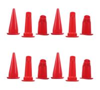 LIFKOME 12 Pièces Buses Plastique pour Colle à Verre Accessoires de Finition pour Joint Contrôle Précis Compatible Tubes Standards Kit pour Rénovation Maison