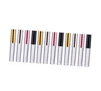 LIFKOME 12 pièces Lip Gloss Tubes With Electroplated Caps Small Portable Empty Plastic Containers For Women Refillable Cosmetic Storage
