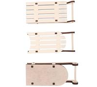 LIFKOME 12 Pièces Lot de Mini Traîneaux Bois Non Finis Décorations de Noël pour Sapin et Maison Artisanat DIY Bois Naturel Ornement Hivernal Élégant et Rustique