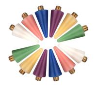 LIFKOME 12 pièces Stylo Pointes Cire pour Ongles Accessoire Manucure Sélecteur de Pierres Précieuses Nail Art Pen Recharges Colorées Double-embout pour Pose Précise de Pierres et