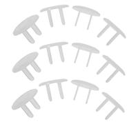 LIFKOME 12 Pièces Transparent Plug Covers For Child Safety Anti-electrocution Electrical Socket Protector Caps Secure Fit For Home Outlet Protection