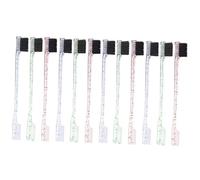 LIFKOME 12pcs Brosse à Sourcils Double Pointe en Résine Légère pour Maquillage, Brosse à Sourcils Double Embout Sculptant Peigne, pour Usage Extérieur