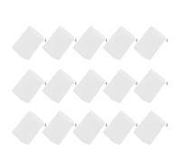 LIFKOME 15 Pièces Lot de 15 Paquet à Savonnette Exfoliants en Filet Blanc Cordon de Serrage et Fermoir en Fer, Pochette Moussante Voyage, Filet Nettoyant pour Peau Sensible, Soin Corporel