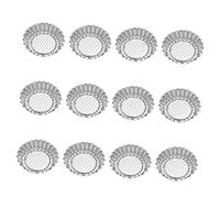 LIFKOME 15 pièces Moules à Tartelettes Inox Réutilisables Moules Pâtisserie Résistants et Faciles à Nettoyer pour Desserts et Muffins