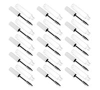LIFKOME 15 Pièces Tube de Mascara Rechargeable 10 Ml Blanc Transparent, Lot de 15 Tubes Ronds Vides Étanches pour Crème et Huile à Cils, Mini Mascara de Voyage Maquillage Professionnel et