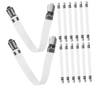 LIFKOME 16Pièces Attaches Élastiques Réglables pour Housse de Planche à Repasser Clips Multifonctionnels pour Maintien de Ajustement Facile Durable