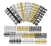LIFKOME 18pièces Kit De Chiffres Horloge Chiffres Arabes Et Romains pour Conception DIY Et Remplacement De Horloge