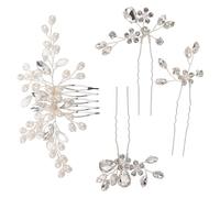 LIFKOME 1ensemble Accessoires De Mariage Pour Cheveux Épingles à Cheveux Et Peigne Floral Chinois Pour Mariées Vintage Et Pour Événements Spéciaux